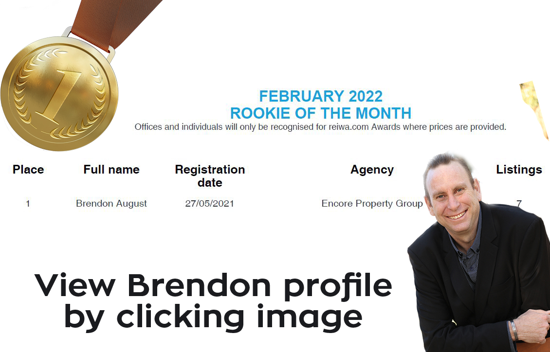 the best selling agent in Perth for month of Februarly 2022